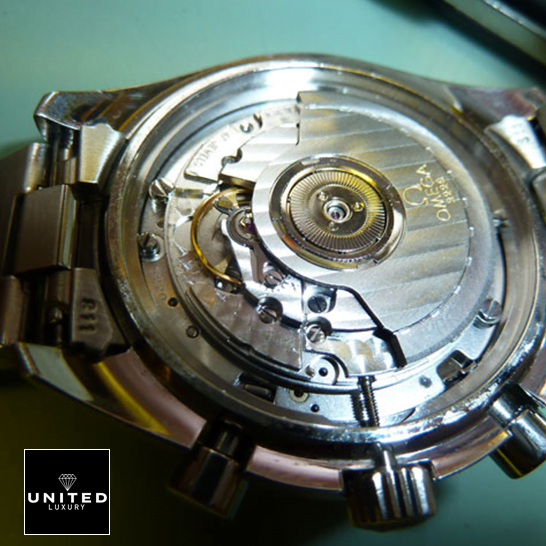 Omega 3510.50 Stainless Steel Mechanism Replica upside view