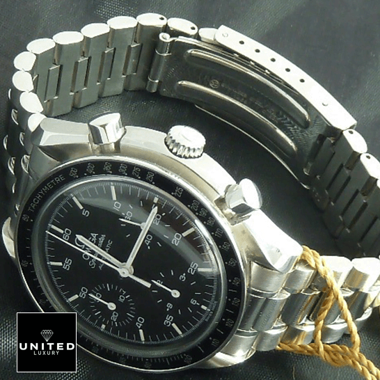 Omega Speedmaster 3510 Stainless Steel Black Dial Replica side view