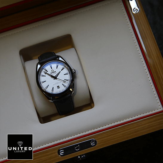 Omega Seamaster Aqua Terra Seamaster White Dial Replica in the box