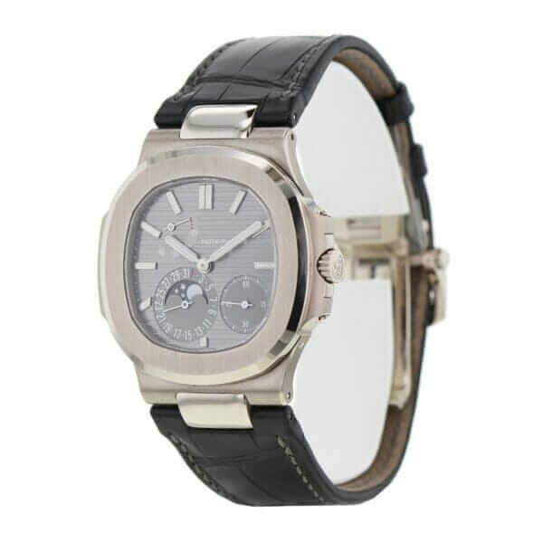 patek-philippe-nautilus-grey-complication-white-gold-leather