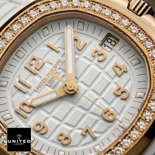 Patek Philippe Diamond Bezel White Dial Replica close front view