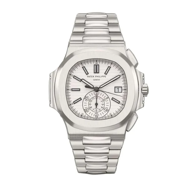 patek-philippe-chronograph-steel-white-dial-replica-watch