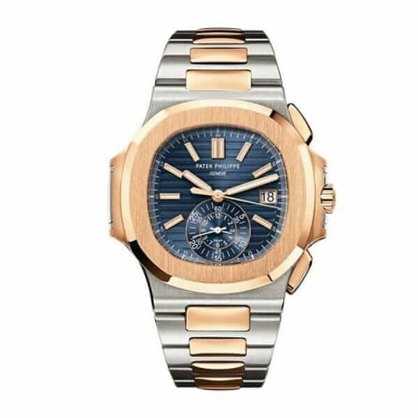 patek-philippe-nautilus-chronograph-5980-1ar-steel-and-rose-gold-blue-dial-replica