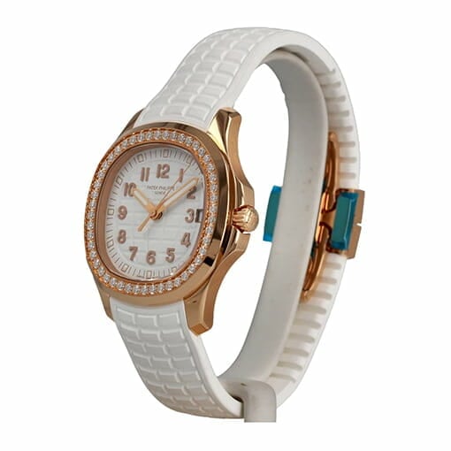 patek-philippe-luce-gold-case-diamond-bezel-white-rubber-replica-watch