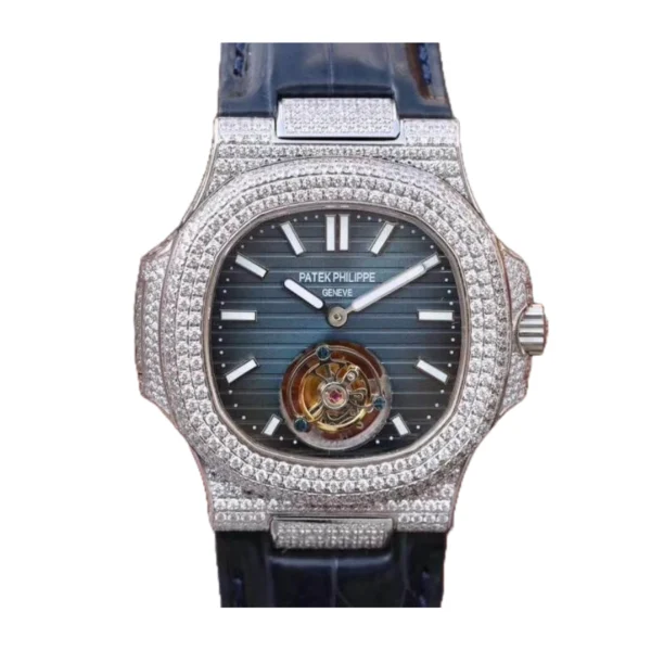 Patek Philippe Nautilus Tourbillion Blue Dial 5711 Jumbo Replica