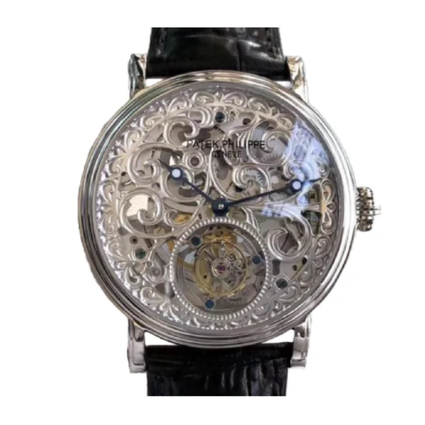 Patek Philippe Tourbillion Silver Dial P83000 Replica