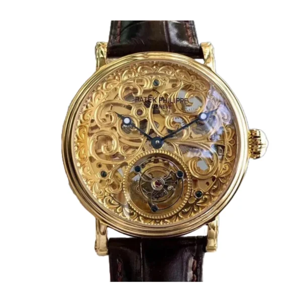 Patek Philippe Tourbillion Yellow Gold P83000 Replica