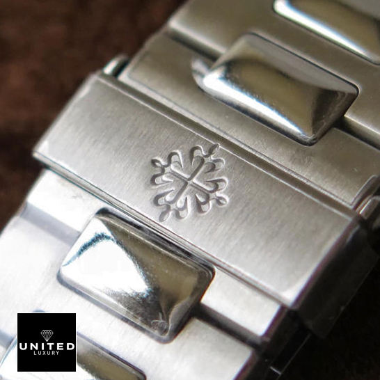 Patek Philippe 57111A-011 Stainless Steel Bracelet Replica bracelet on the logo
