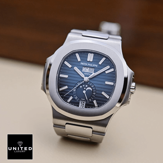 Patek Philippe Nautilus 5726-1A-014 Blue Dial Steel Case Replica front view