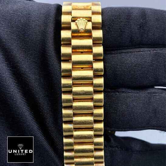 Rolex Day-Date 40 228239 on the Rolex logo Gold Oyster Bracelet Replica