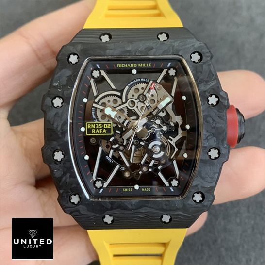 Richard Mille RM35 01 Carbon Skeleton Dial Replica front view