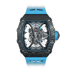 richard-mille-tourbillon-skeleton-blue-rubber-replica-watch