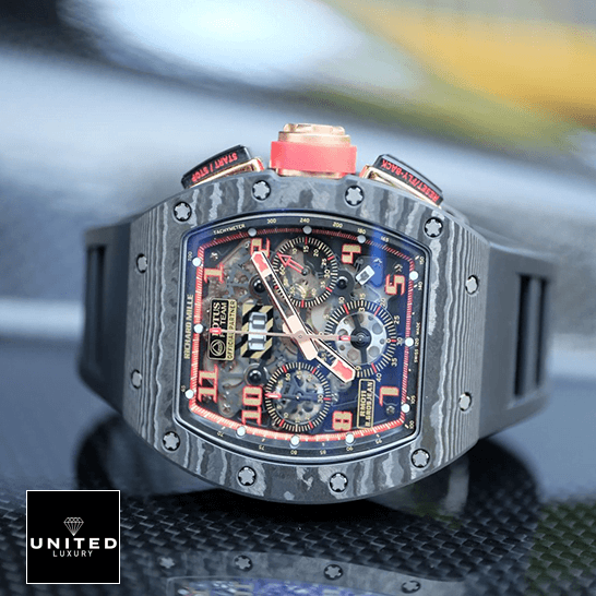 Richard Mille RM011 Romain Lotus Rose Gold Replica crown / push button