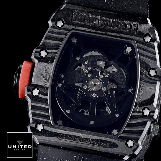 Richard Mille RM35 02 Automatic Carbon Black Replica upside view