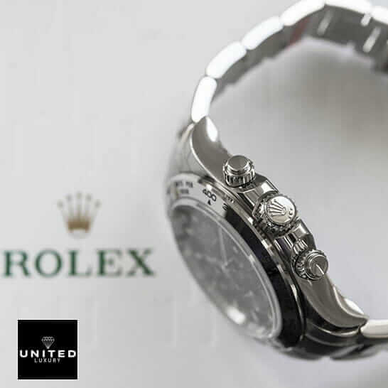 Rolex Daytona 116509 S.Steel Button & Crown Pusher Replica on the Rolex Box