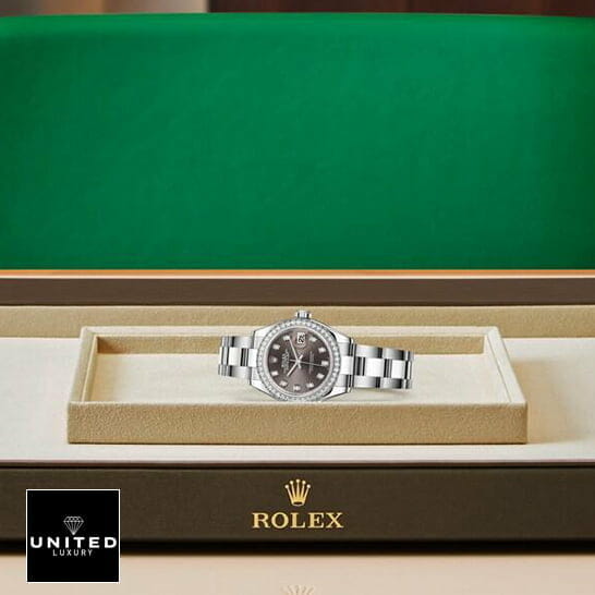 Rolex Datejust 128300 Dark Grey Diamond Replica