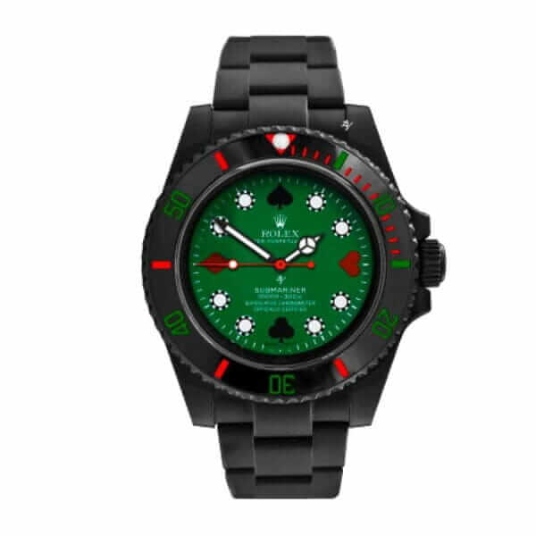 rolex black venom submariner poker green dial 114060 replica