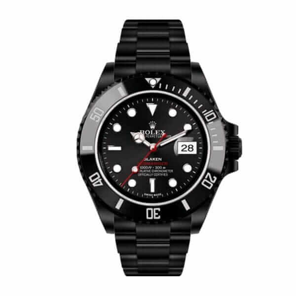 rolex blaken submariner date singel red black dial 116610n replica