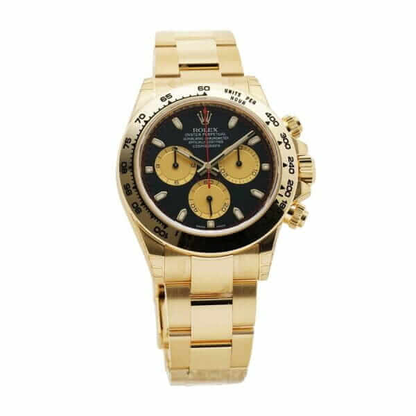 rolex cosmograph daytona yellow gold black dial