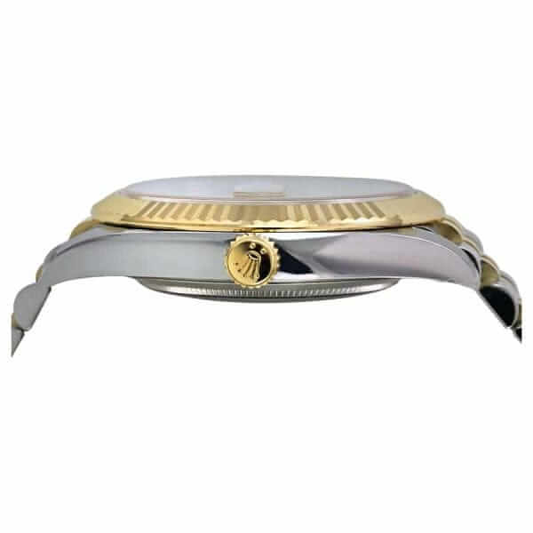 rolex datejust 126201 jubilee 36mm gold steel grey black 1