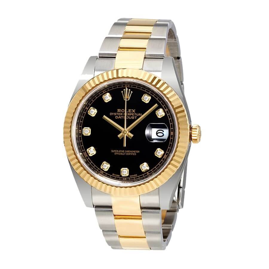 Rolex Datejust 126333 Gold Steel Black Dial Replica | United