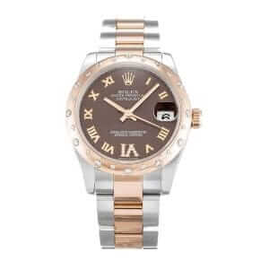 rolex-datejust-chocolate-roman-numeral-diamond-replica