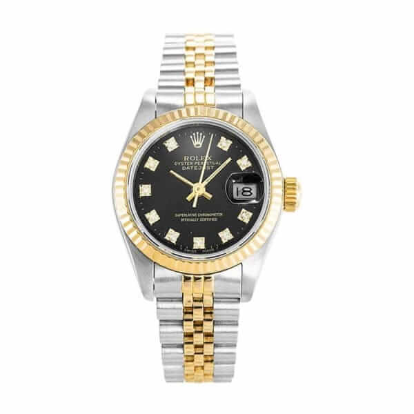 rolex-datejust-lady-diamond-bezel-black-replica