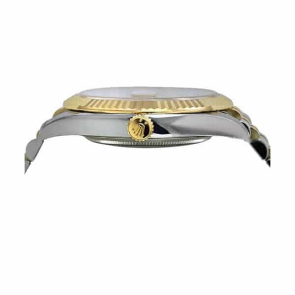 rolex datejust steel yellow gold automatic grey dial jubilee replica5