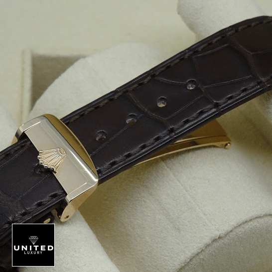 Rolex Day-Date 118139 V5 Brown Leather Bracelet Replica