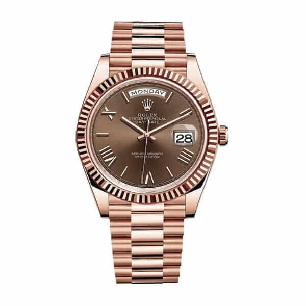 rolex-day-date-22823-roman-numerals-brown-dial