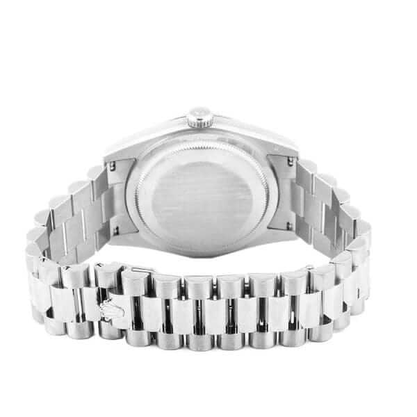 rolex day date 228349rbr kw stainless steel diamonds sundust dial jubilee replica back