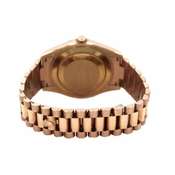 rolex day date ii 218235 kw rose gold black dial replica2