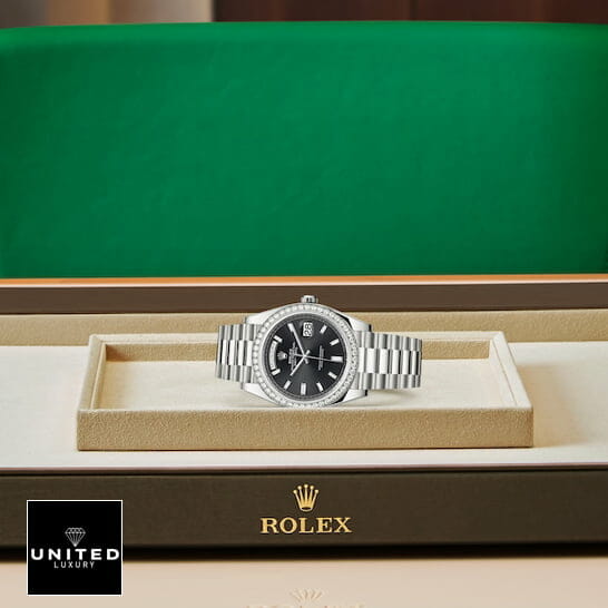 Rolex Day-Date 40 228349RBR-0002 Replica in the Rolex Box