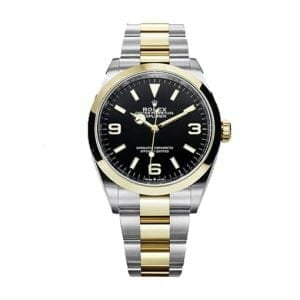 rolex-gmt-master-black-dial-yellow-gold-steel-replica-watch