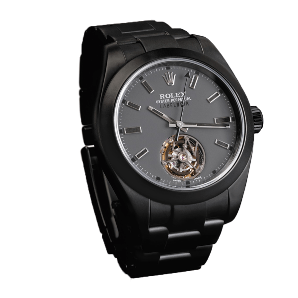 rolex-label-noir-black-dial-steel-replica-watch