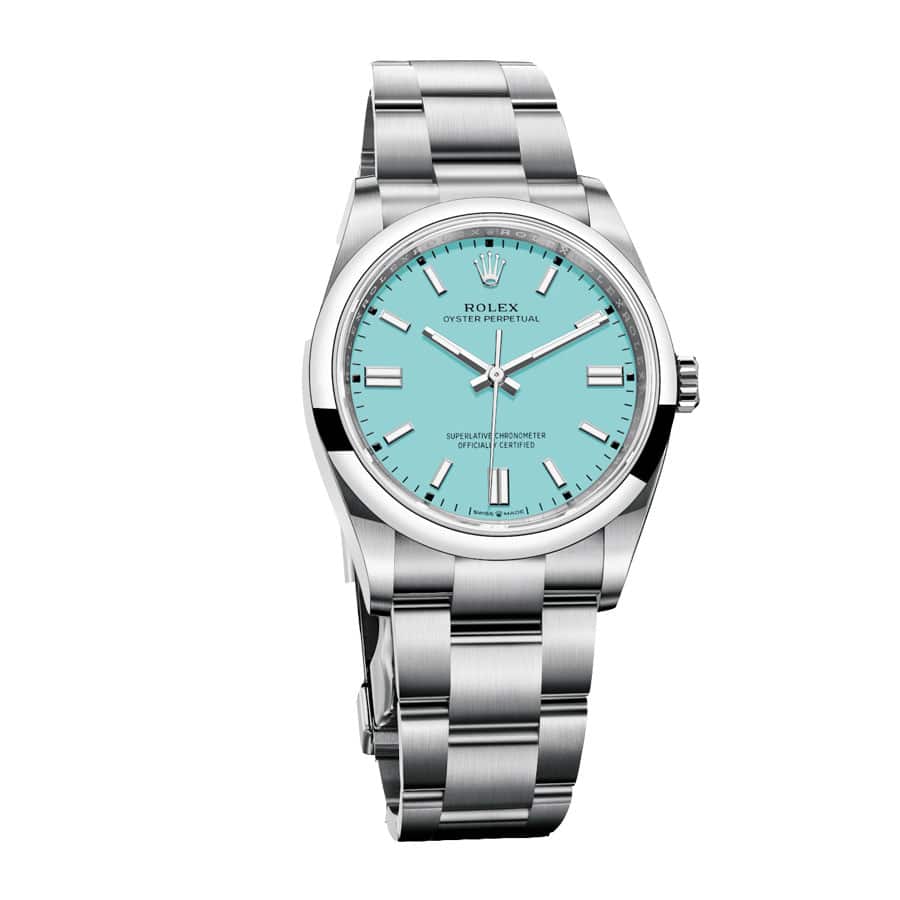Rolex clearance aqua blue
