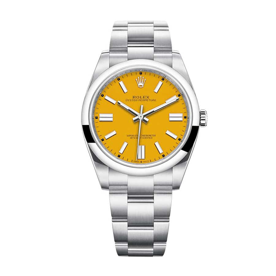 Rolex oyster store perpetual orange