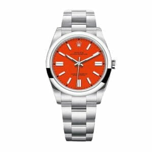 rolex-oyster-perpetual-red-dial-126000-replica
