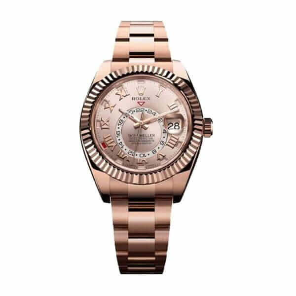 rolex-sky-dweller-everose-gold-sundust-dial-326935-replica