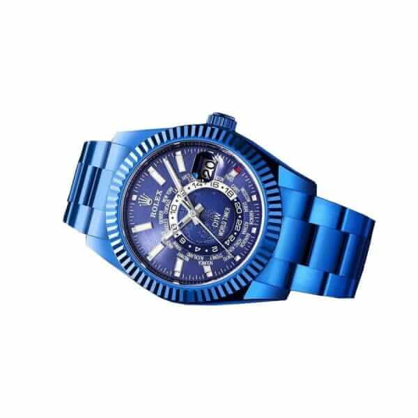 rolex-sky-dweller-world-timer-blue-dlc-stainless-steel-326934-oyster-right-replica