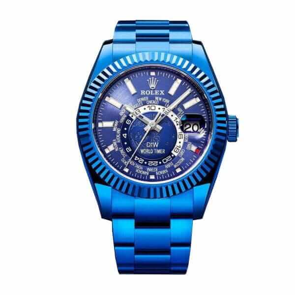 rolex-sky-dweller-world-timer-blue-dlc-stainless-steel-326934-replica