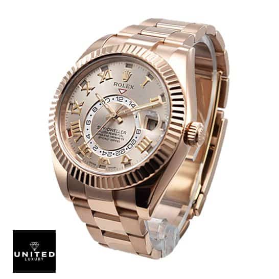 Rolex Sky-Dweller Pink Gold 326935-0004 Oyster Replica