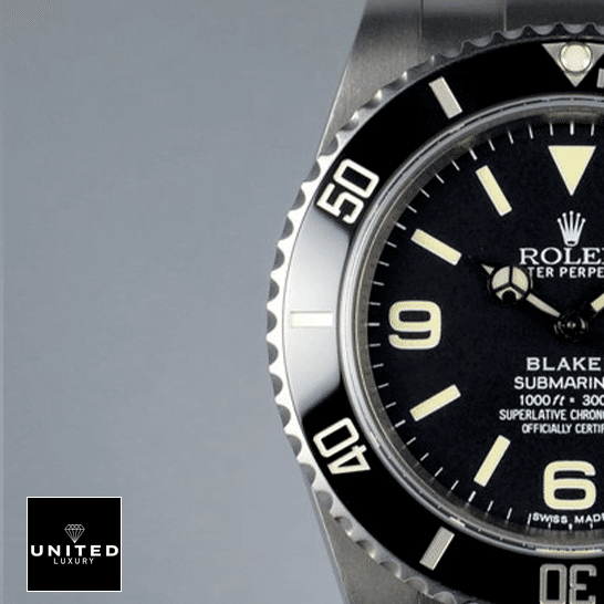 Rolex Blaken Submariner Black Bezel and Dial Replica half view