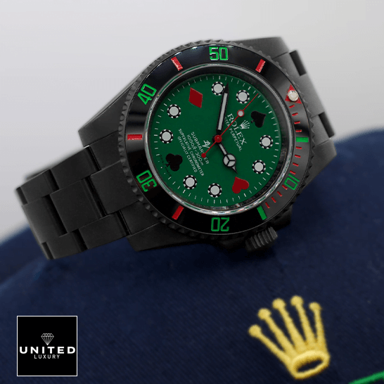 Rolex Submariner Blaken 114060 Poker Green Dial Replica