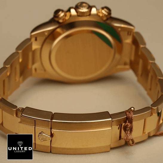 Rolex Cosmograph Daytona Yellow Gold Bracelet Fold Clasp 116508-0013 Replica