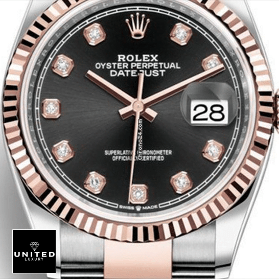 Rolex Datejust 126231 Black Dial With Diamonds Replica