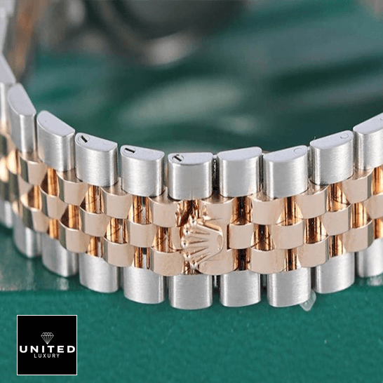 Rolex 279161 Steel Gold Jubilee Bracelet Replica on the green box