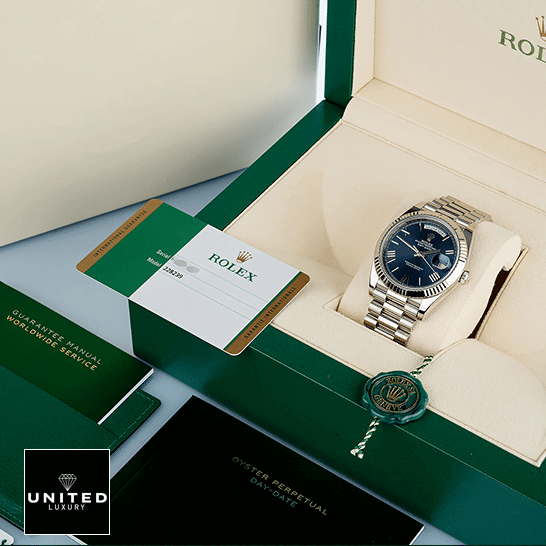 Rolex Day-Date 40 228239 Replica ın the Rolex Box & Guarantee Card