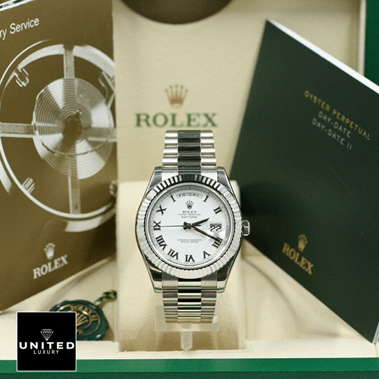 Rolex Day-Date II 218239 Replica in the Rolex Box & Instructions for Use
