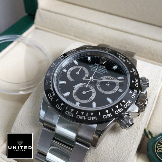 Rolex Daytona 116500ln-0002 Black Dial Oyster Replica in the box